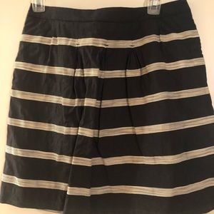 Striped skirt.